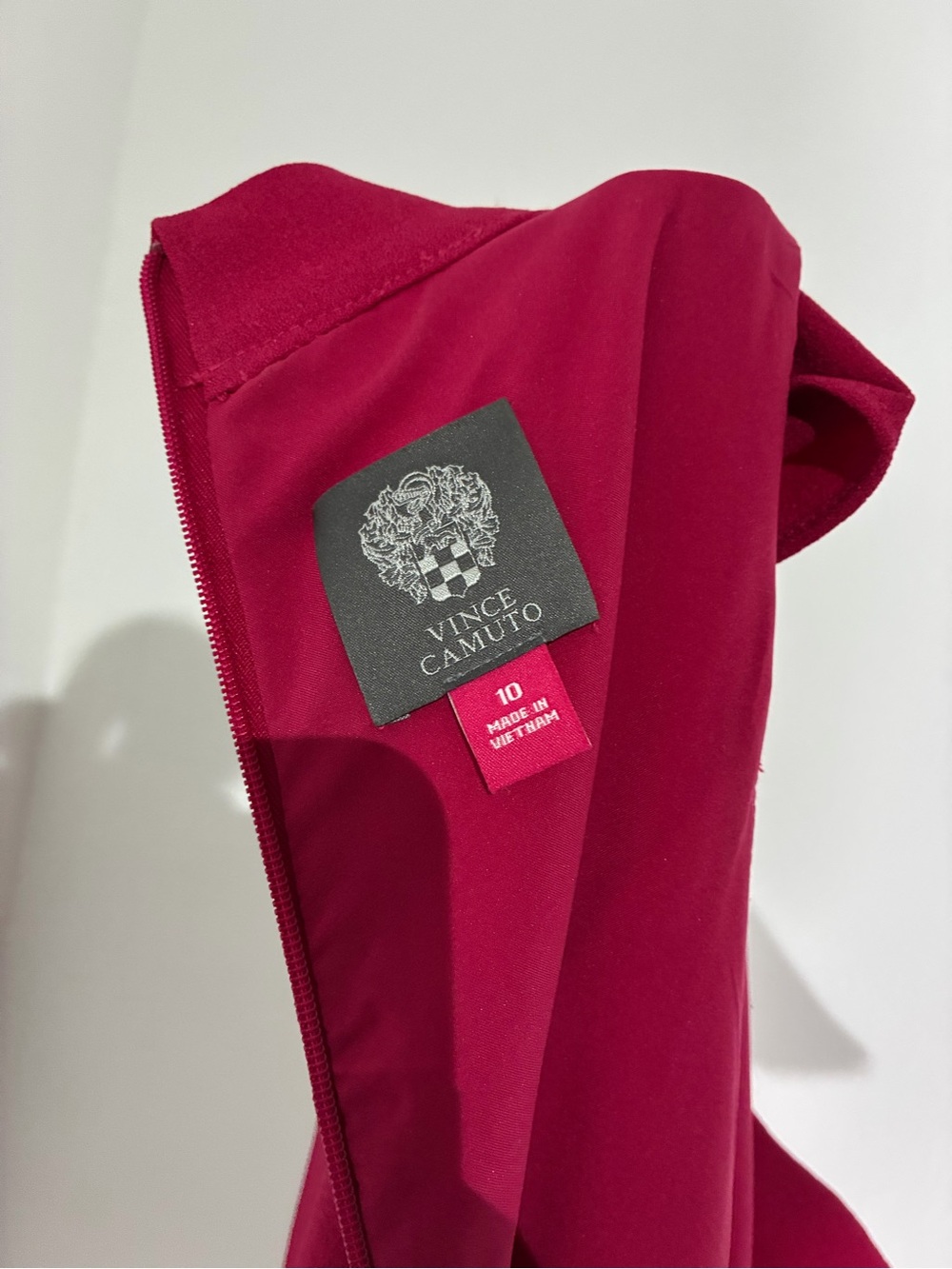 Vince Camuto Deep Fuchsia Strapless Cocktail Dress